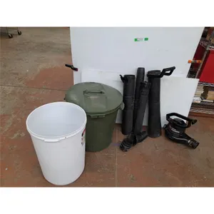 *(2) Garbage Cans & Leaf Blower/Vac- As Is- Can't Ship