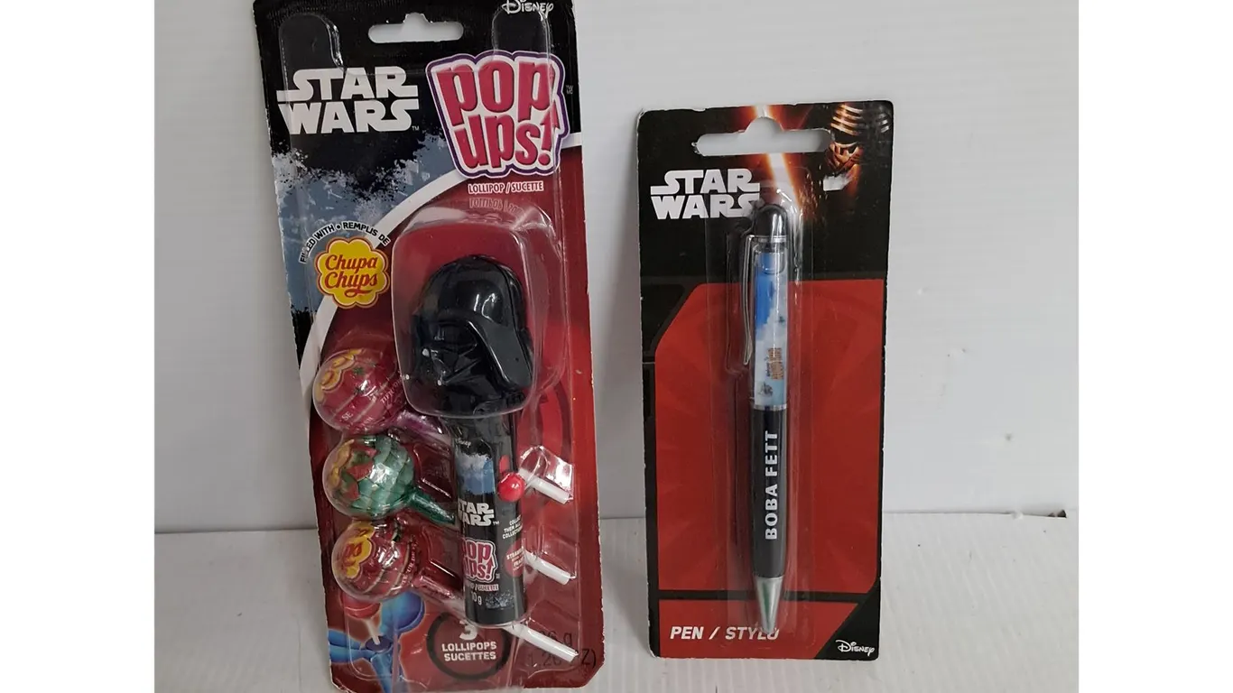 Sealed Star Wars Pop Ups Candy & Pen