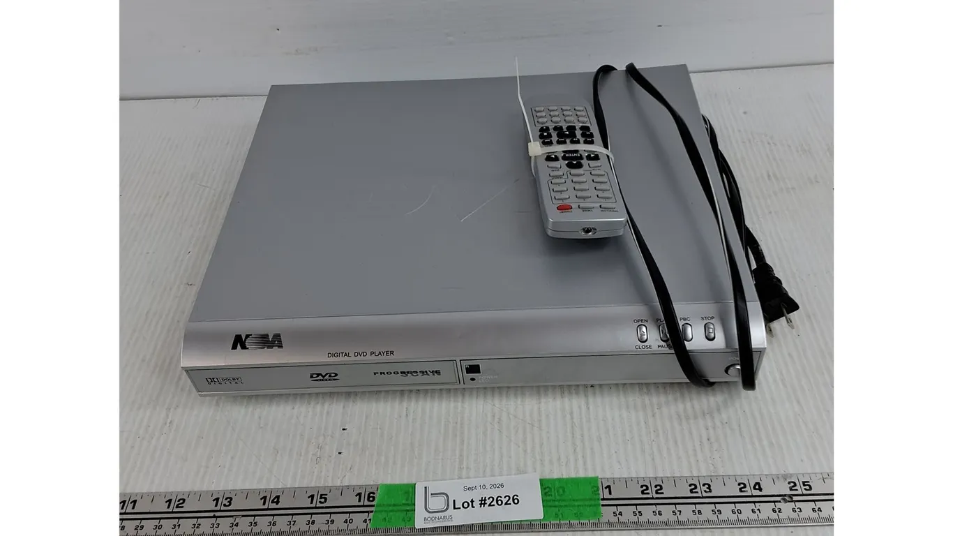 Noma Digital DVD Player - Powers On, As Is