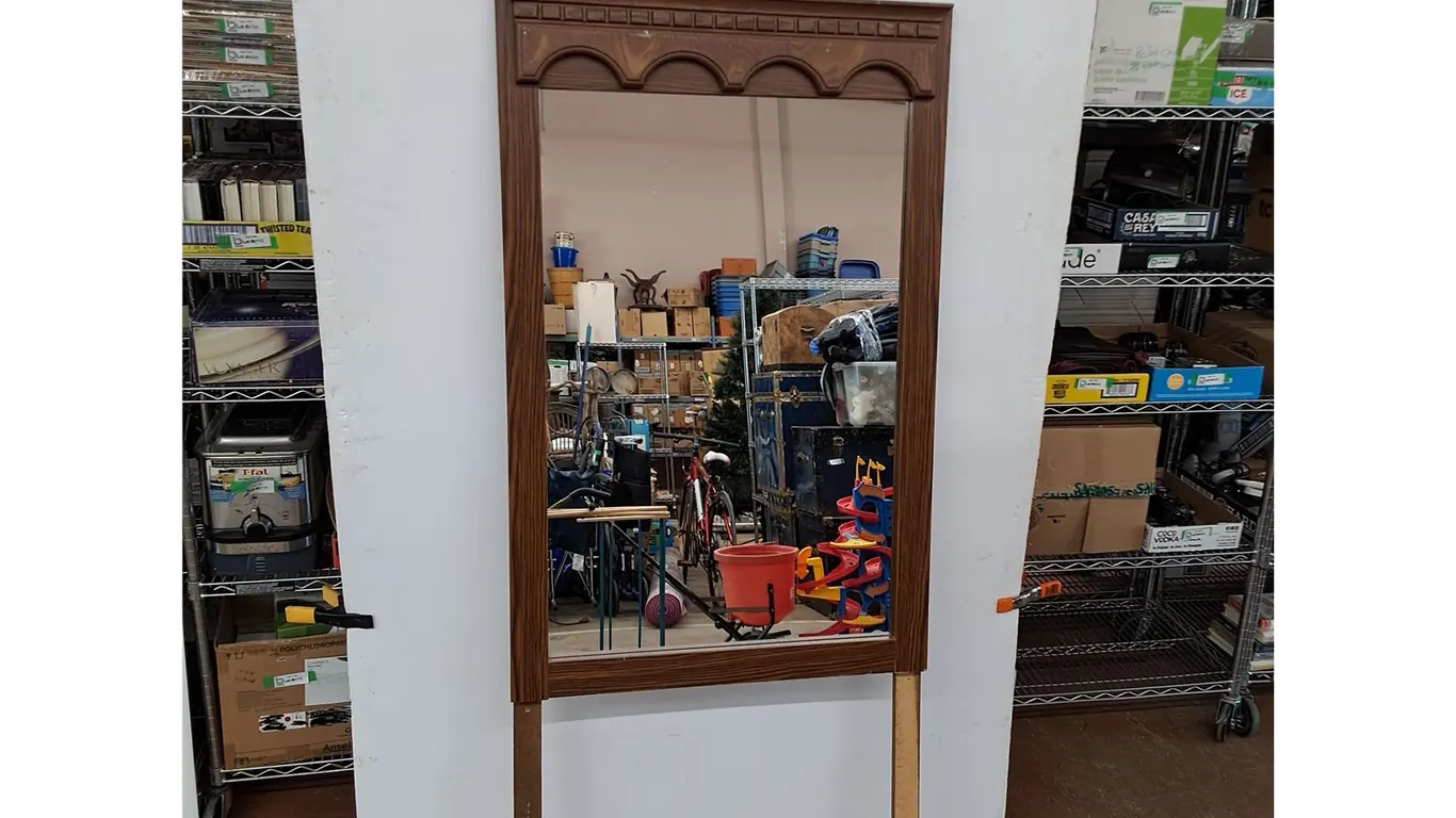 *Large Wood Framed Mirror 70" x 27", PICKUP ONLY