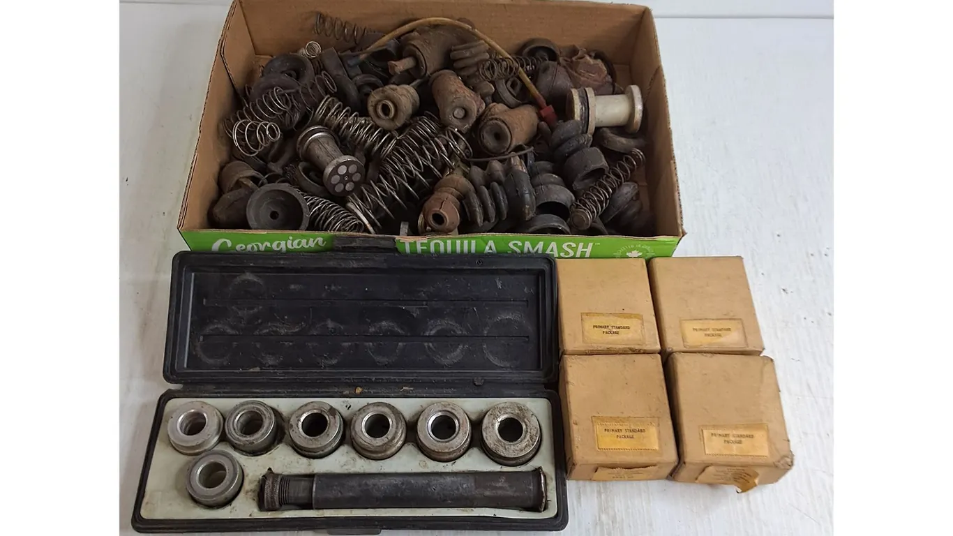 Assorted Suspension & Brake Auto Parts, Bushing Driver, Wheel Cylinder Axle Sets