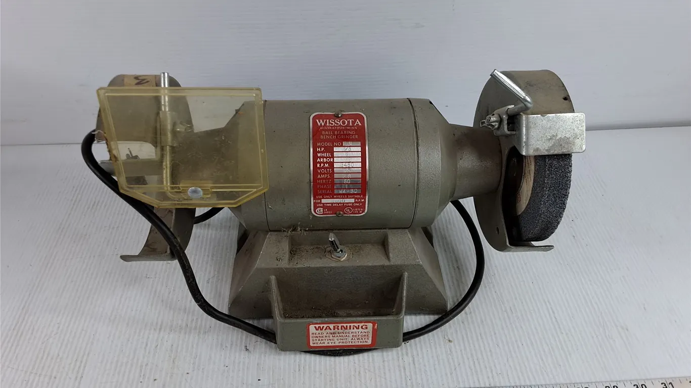 Wissota Ball Bearing Bench Grinder - Powers On, As Is, Pickup Only