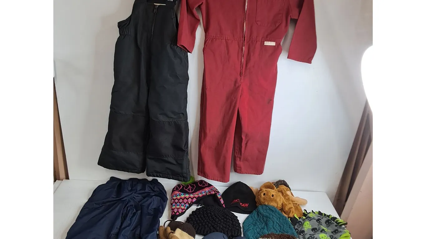 Children's Winter Wear - Snow Pants, Cover-Alls, Mittens, Hats