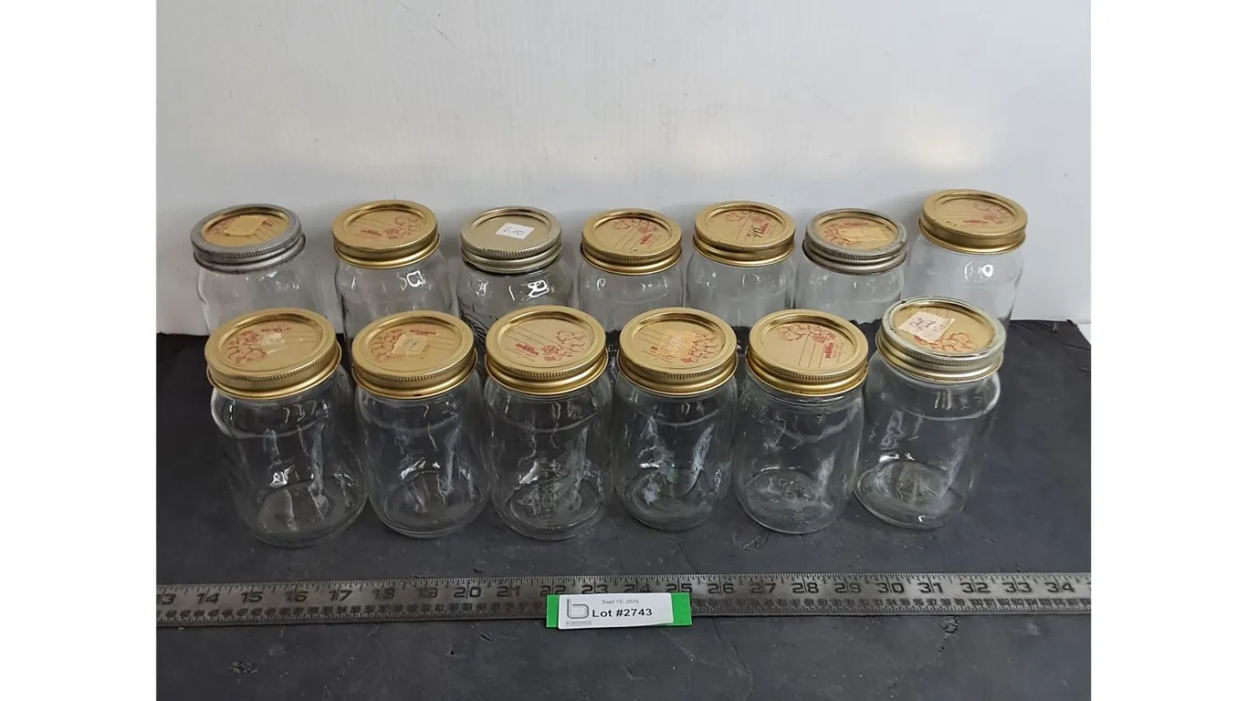 (13) Glass Sealer Jars - Cannot Ship