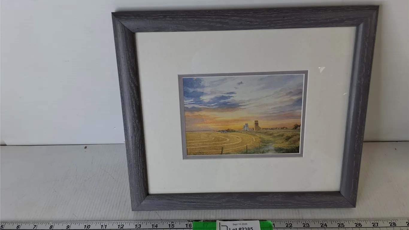 Framed 'Harvest Sky' Print by Sharon Larson 13.5" x 11.5"