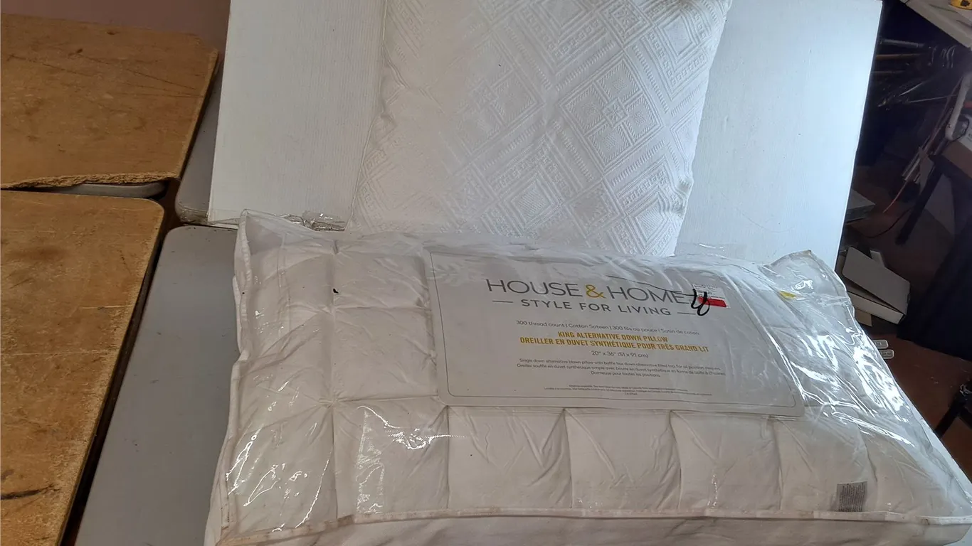 King Size Down Pillow & Jumbo Throw Pillow 22"- Can't Ship