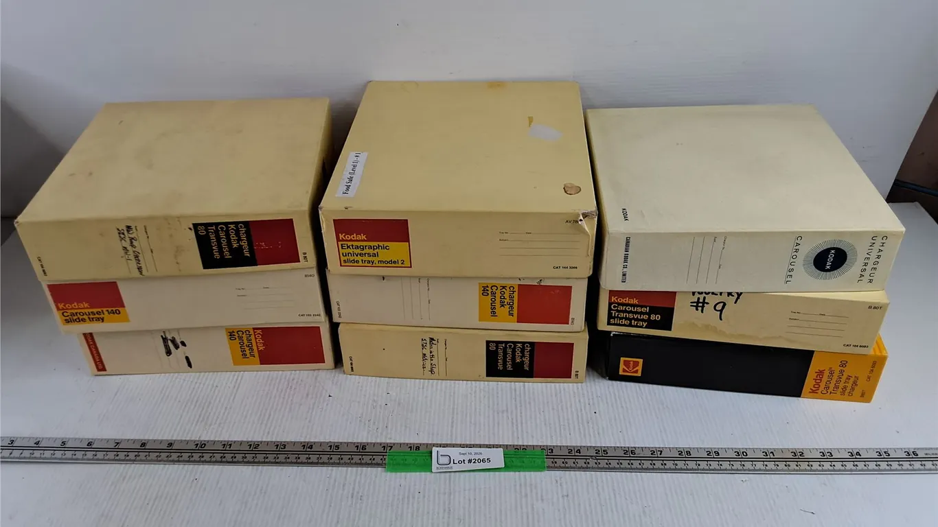 Assorted Kodak Carousel Slide Trays