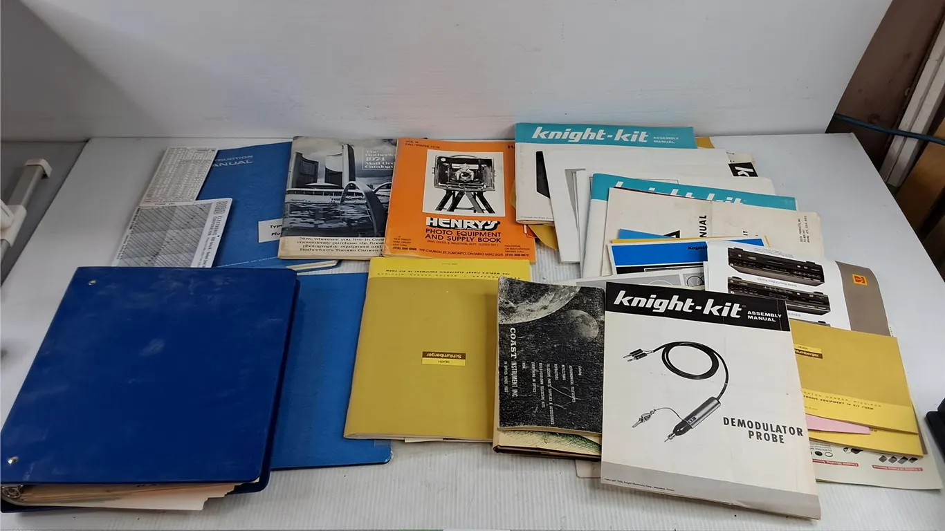 Assorted Vintage Manuals - Knight Kit, Henry, Coast, Misc