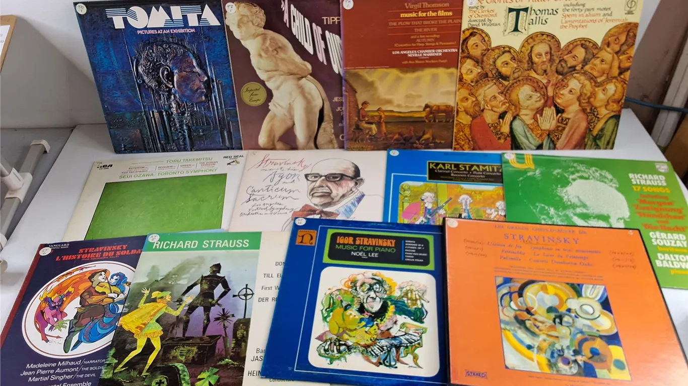 Assorted Vinyl Records - Igor Stravinsky, Karl Stamitz, Richard Strauss, Misc