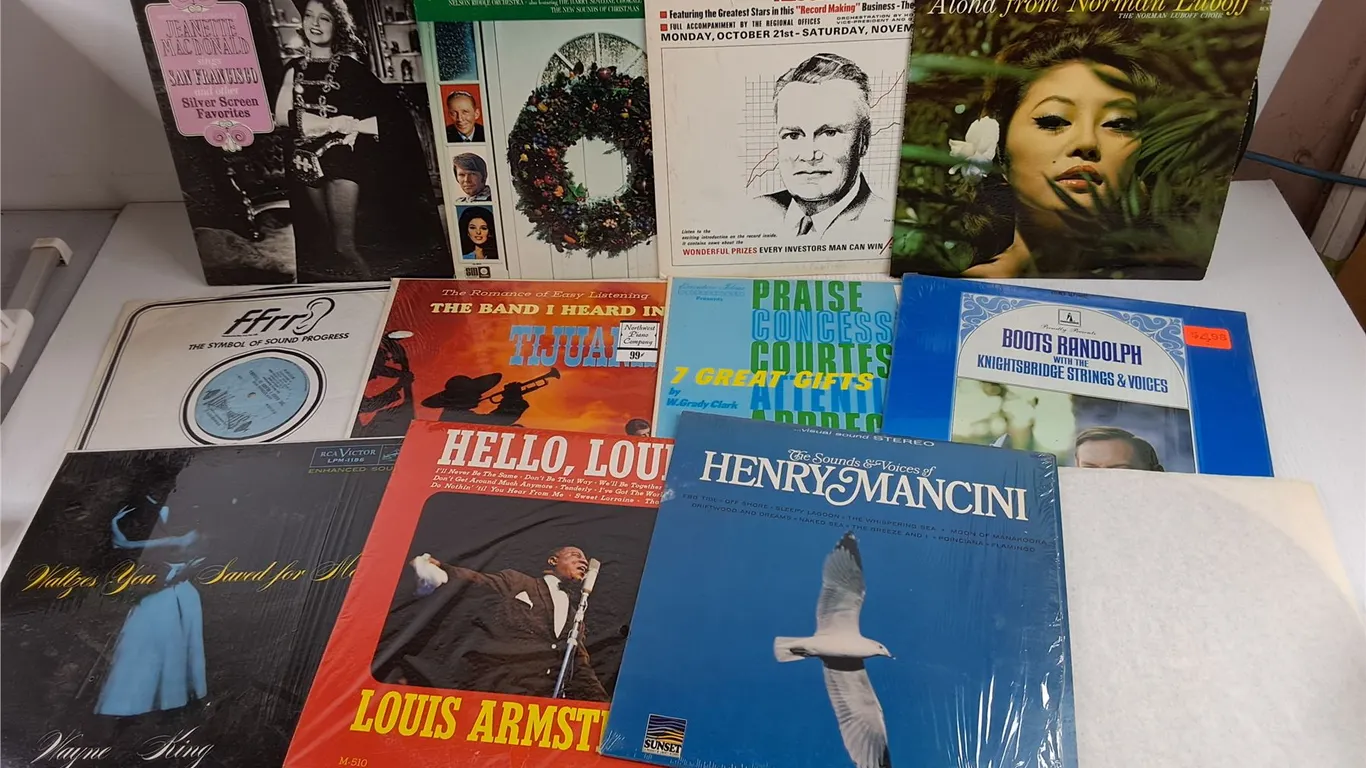 Assorted Vinyl Records - Norman Luboff, Jeannette MacDonald, Boots Randolph, Misc