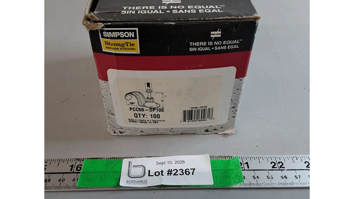 Box of Simpson Powder Actuated Fasteners