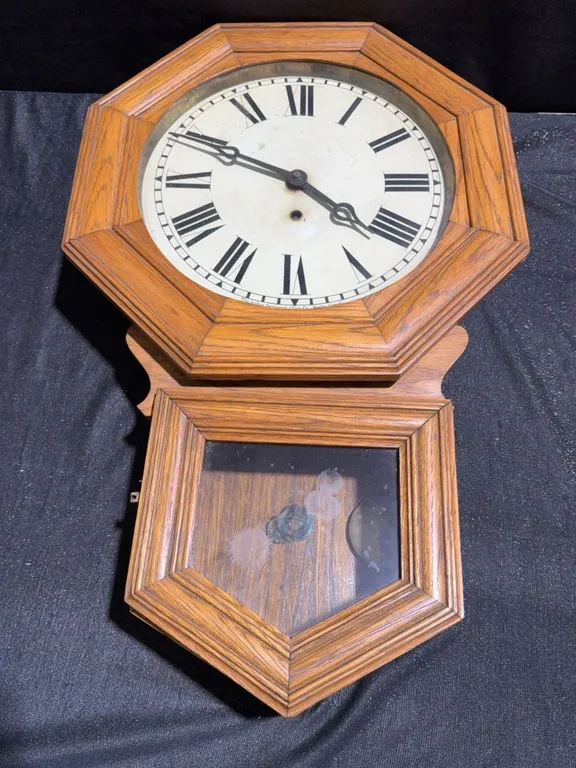 Arthur Pequegnat Wall Clock, Berlin, Canada, Oak Case