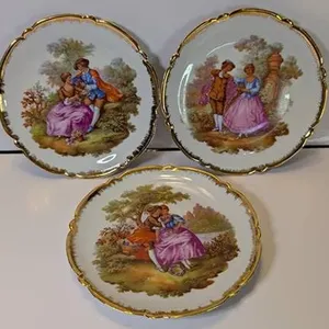 Set of 3 Limoges Mini Plates