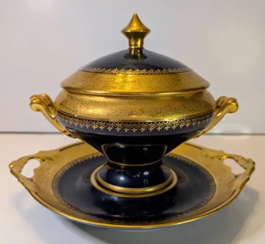Limoges Turrine and Plate