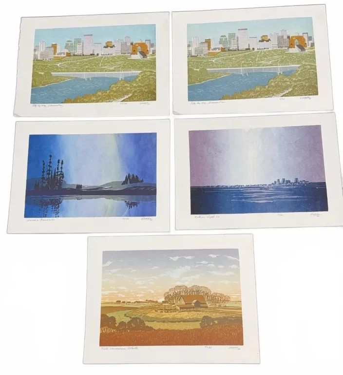 5 Weber Signed Limited Edition Prints (1989–1991)