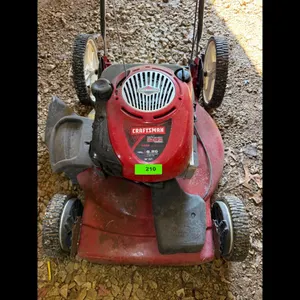 Craftsman Push Mower and True Temper Wheelbarrow