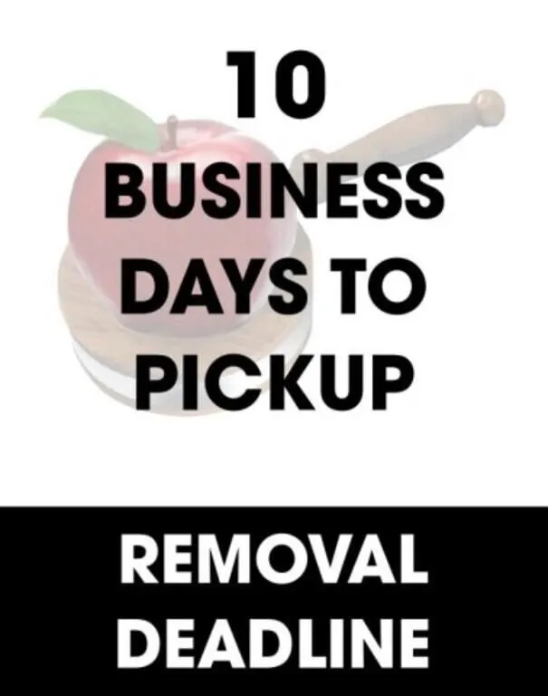 Removal Deadline