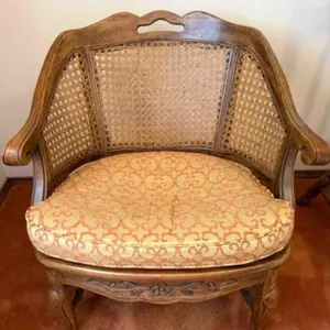 Banquet style Chair, wicker backing
