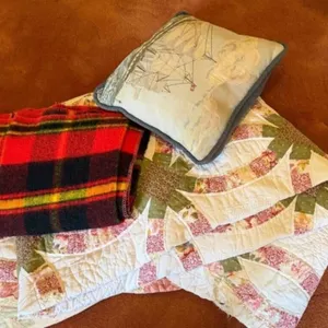 Quilt, Blanket, and Pillow