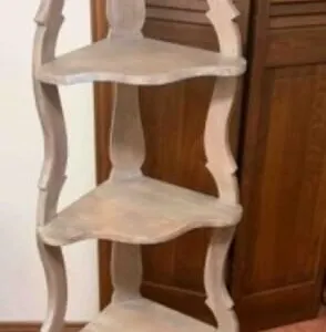 Hand Carved Corner Shelf