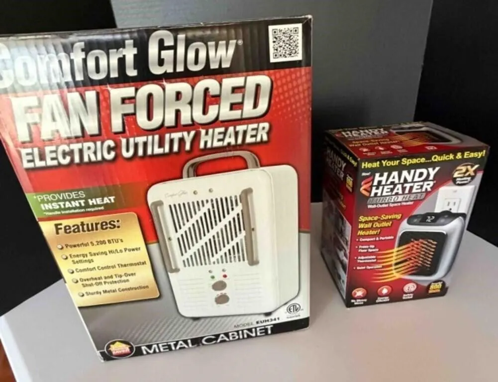 2 Electric Utility Heaters