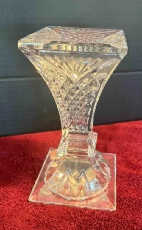 Clear Crystal type candle holder