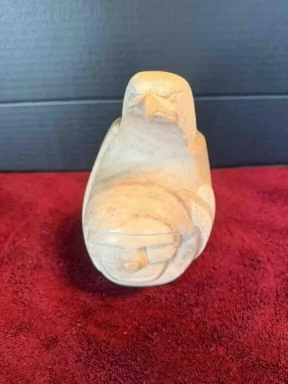 Alabaster Indian Art Statue, H. Russell