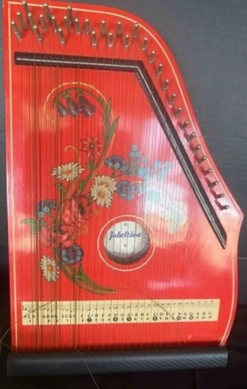 Jubeltone Child's Zither Lap Harp and music