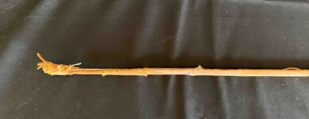 Horse whip with metal handle