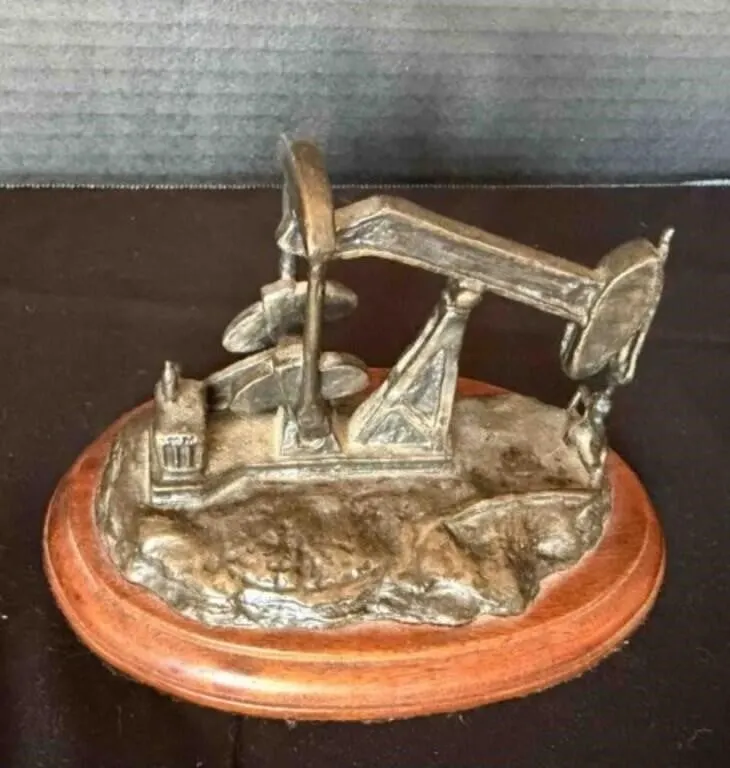 Tom Franklin Bronze Pumpjack