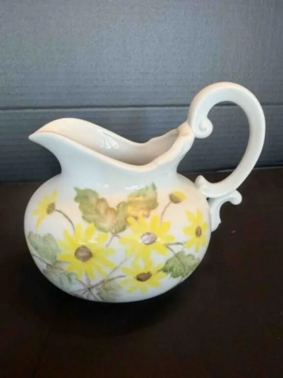 Hand-Painted Pitcher