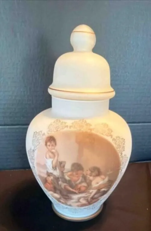 Ardalt Satin Glass Ginger Jar