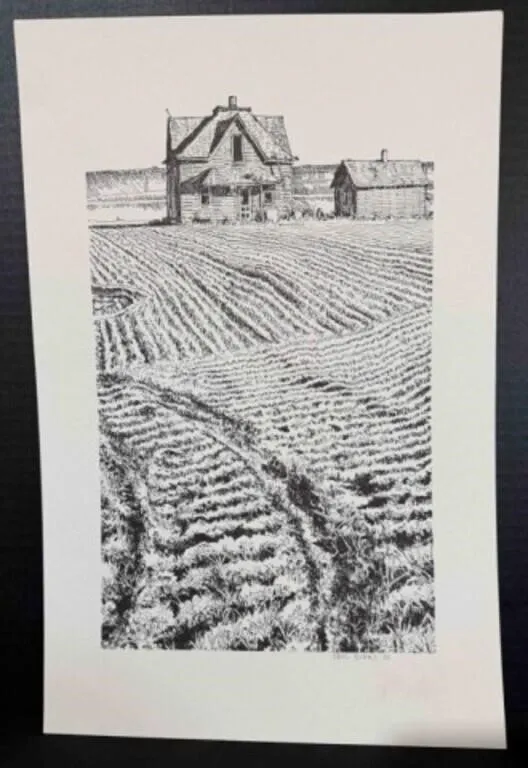 Greg Burns 1986, Farm Scene Print