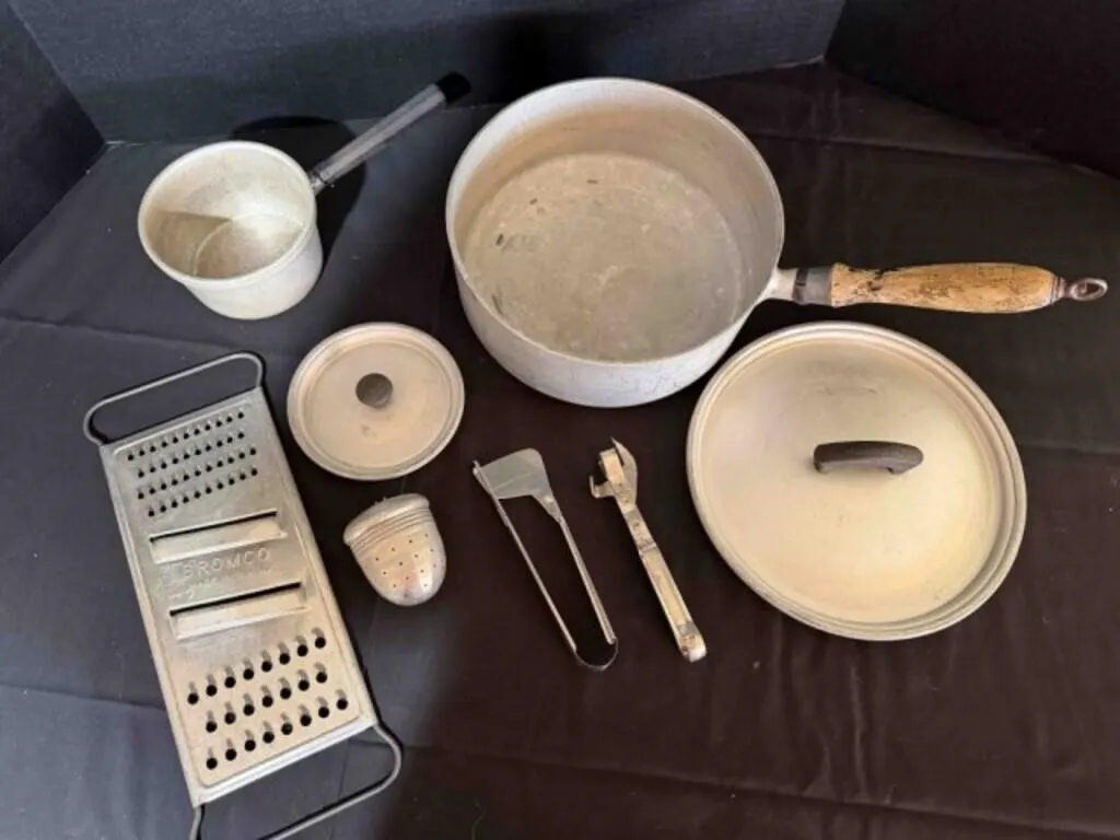 Vintage Kitchen Utensils and Pans