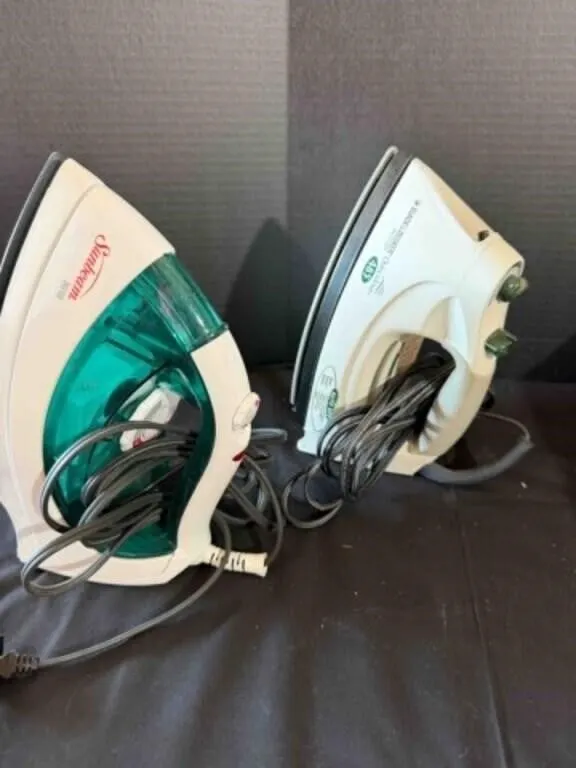 2 Irons: 1 Black and Decker and 1 Sunbeam