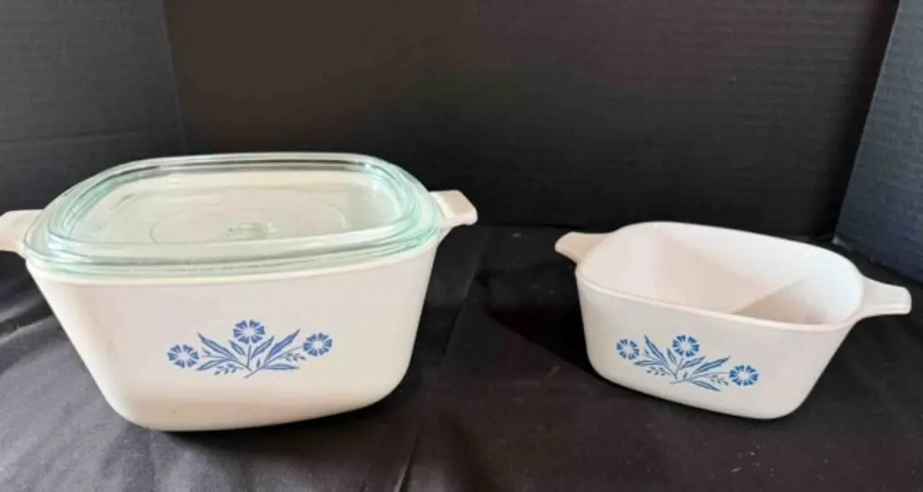 2 Corning Ware Bowls, Cornflower blue