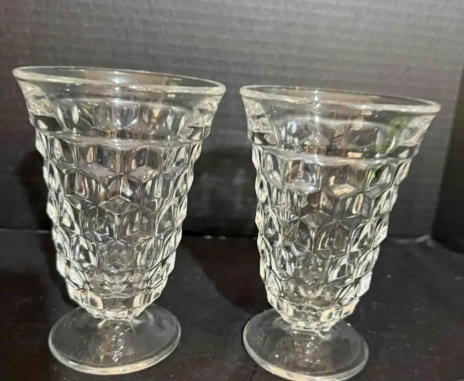 8 Fostoria Tea Footed Glasses