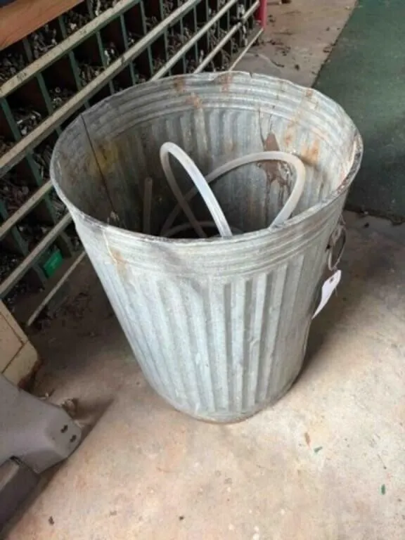 Metal Trash Can