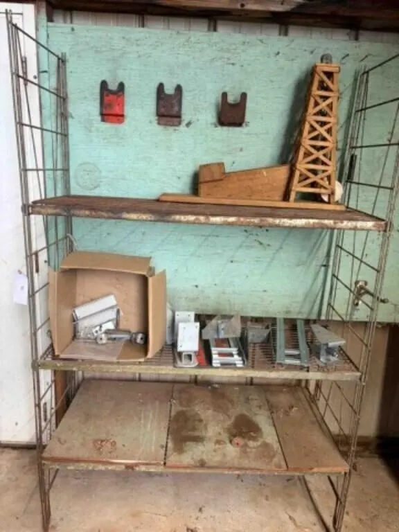 Metal Shelving and Contents