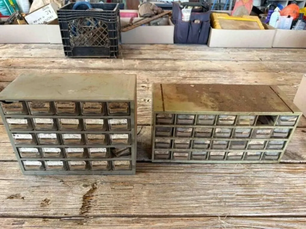 2 Small Parts Bins