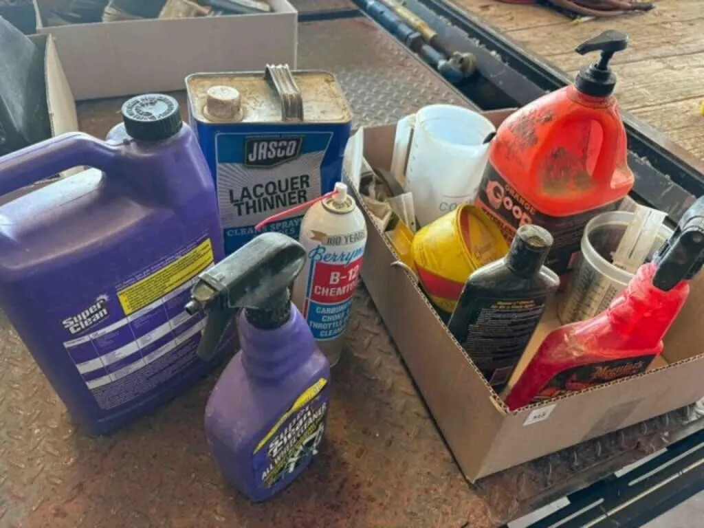 Assortment of Used Shop Cleaners