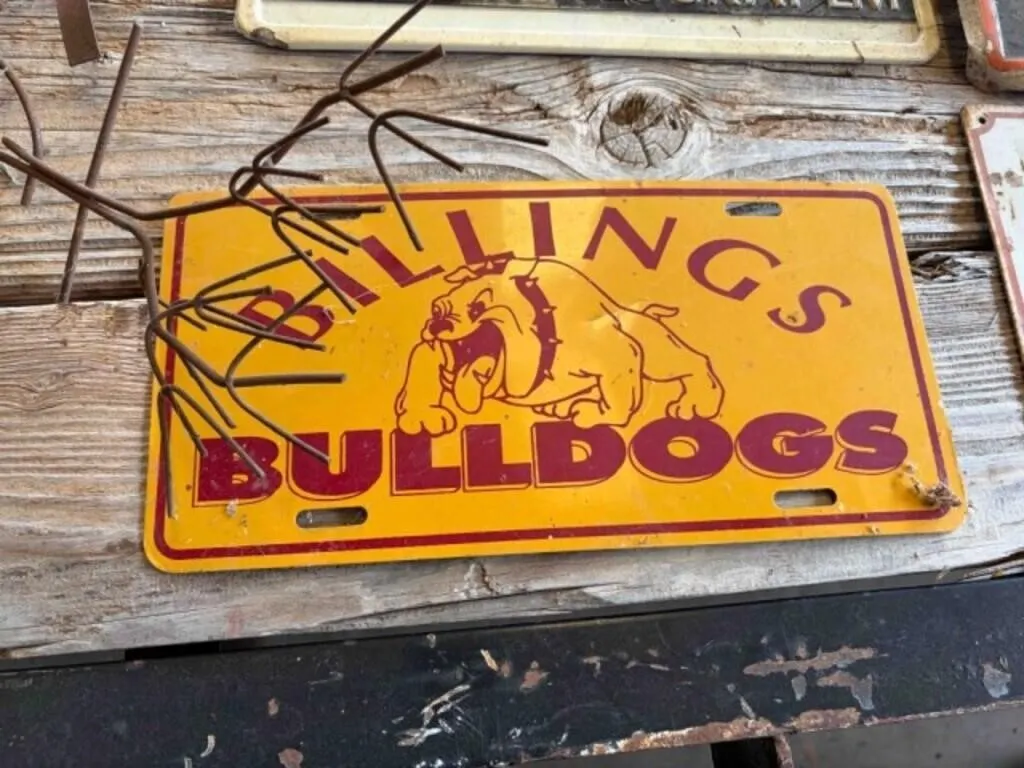 Metal Signs and Windmill