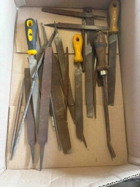 Files, Chisels, Punches, Pickle fork, pry bar