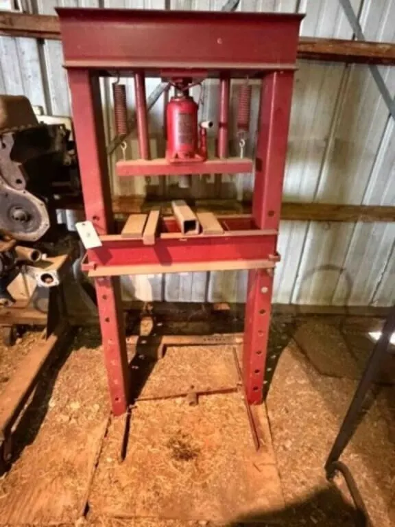 Shop Hydraulic Press w/ 20 ton jack