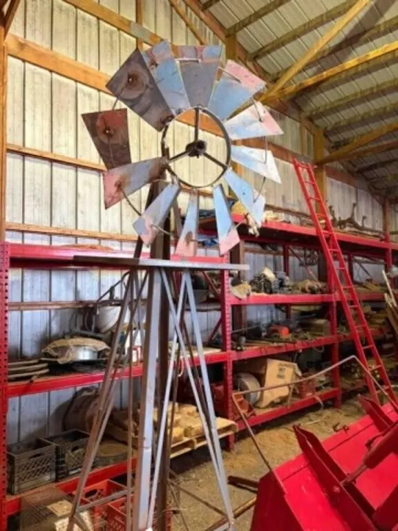 Yard windmill w/Head, Mechanical Sprinkler