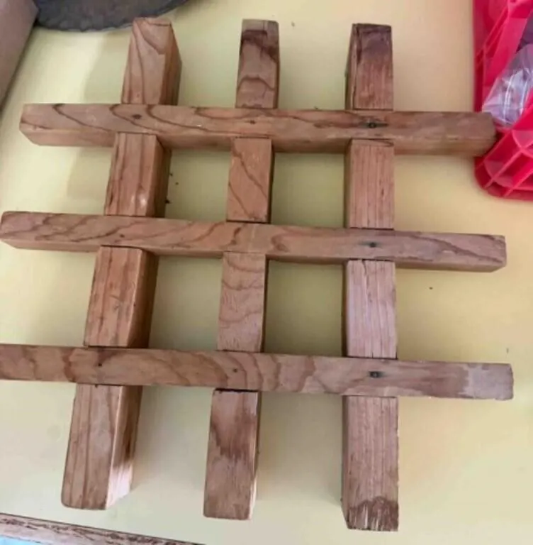 12 X 12 Wood Tic Tac Game