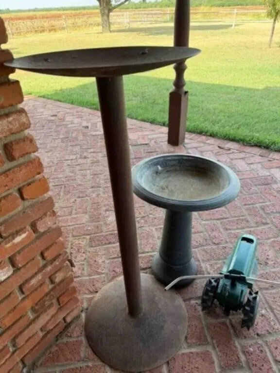 Birdbath, Orbit Sprinkler,
