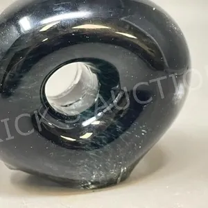 art glass paperweight signed Mel Fraser - 3"