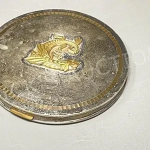 vintage E.P.B. compact w/ brass dragon
