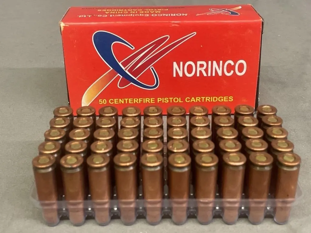 Box of 50 Norinco Tokarev 7.62mm x 25 .cal. FMJ